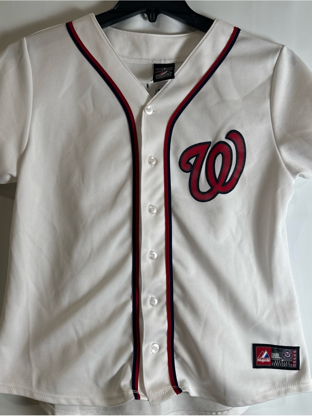 Bryce Harper #34 Washington Nationals Women’s XL White And Ref MLB Jersey